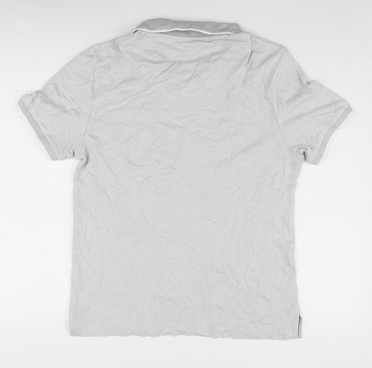 Marks and Spencer Men's Grey Collared Polo M