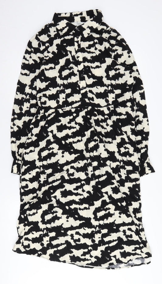 Marks and Spencer Women's Size 12 Animal Print Shirt Dress