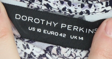 Womens UK Size 14 Dorothy Perkins Multicoloured Basic Tank