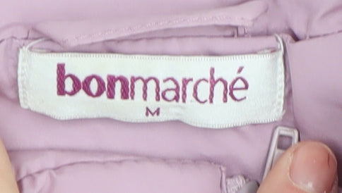 Womens UK Size M Bonmarché Pink Puffer Jacket