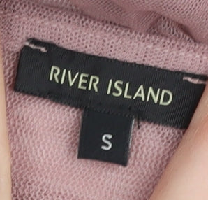 Womens UK Size S River Island Purple Tunic Blouse
