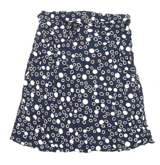 Marks and Spencer Women's Blue Polka Dot A-Line Skirt Set