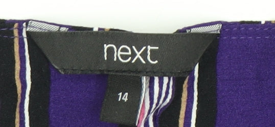 Womens UK Size 14 NEXT Purple Blouse