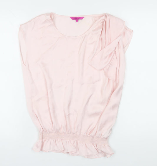 Womens UK Size 12 Jasper Conran Pink Tunic Blouse