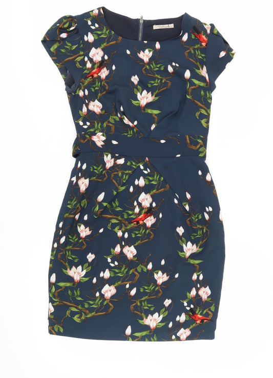 Darling Women's Multicoloured XS Floral Bodycon Dress