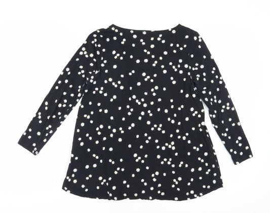 Womens UK Size 8 Joules Black Basic T-Shirt