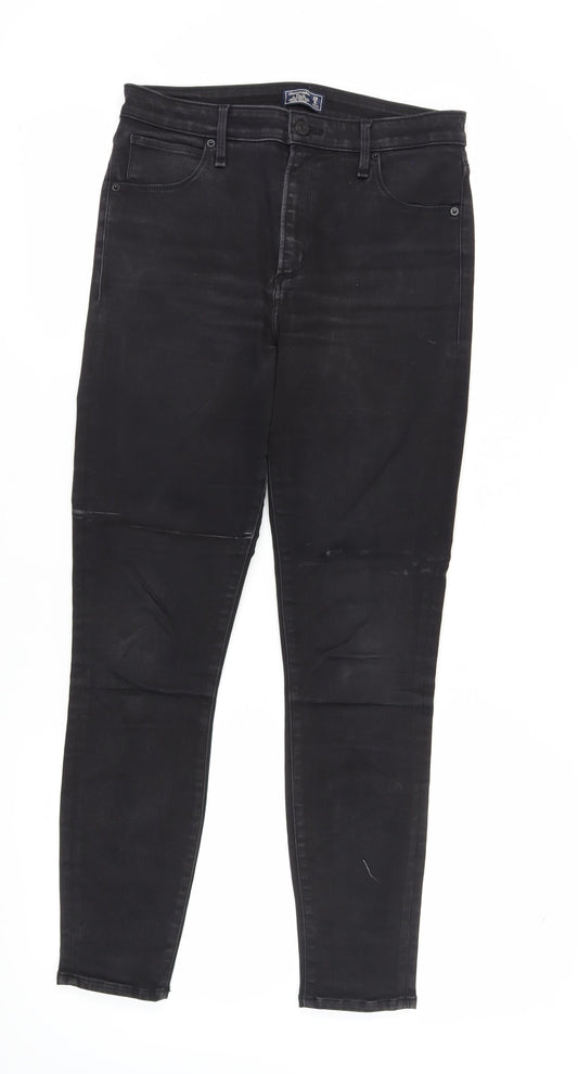 Womens UK Size 8 Abercrombie & Fitch Slim Fit Skinny Black Jeans