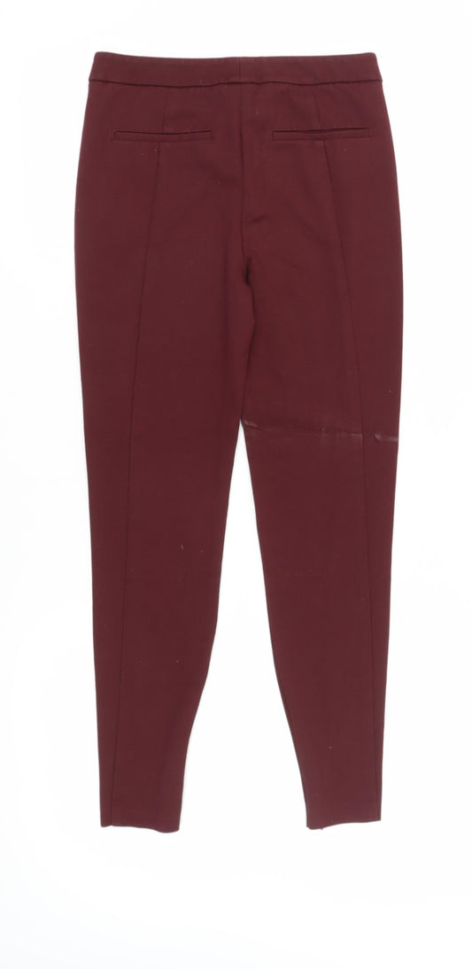 Reiss Women's Red Skinny Trousers Size 8