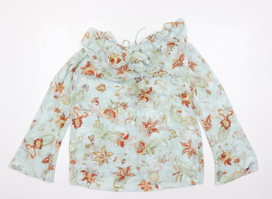 Womens UK Size S Zara Multicoloured Tunic Blouse