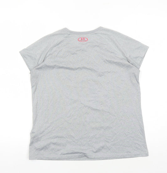 Under Armour Grey Sports T-Shirt XL Unisex Lightweight
