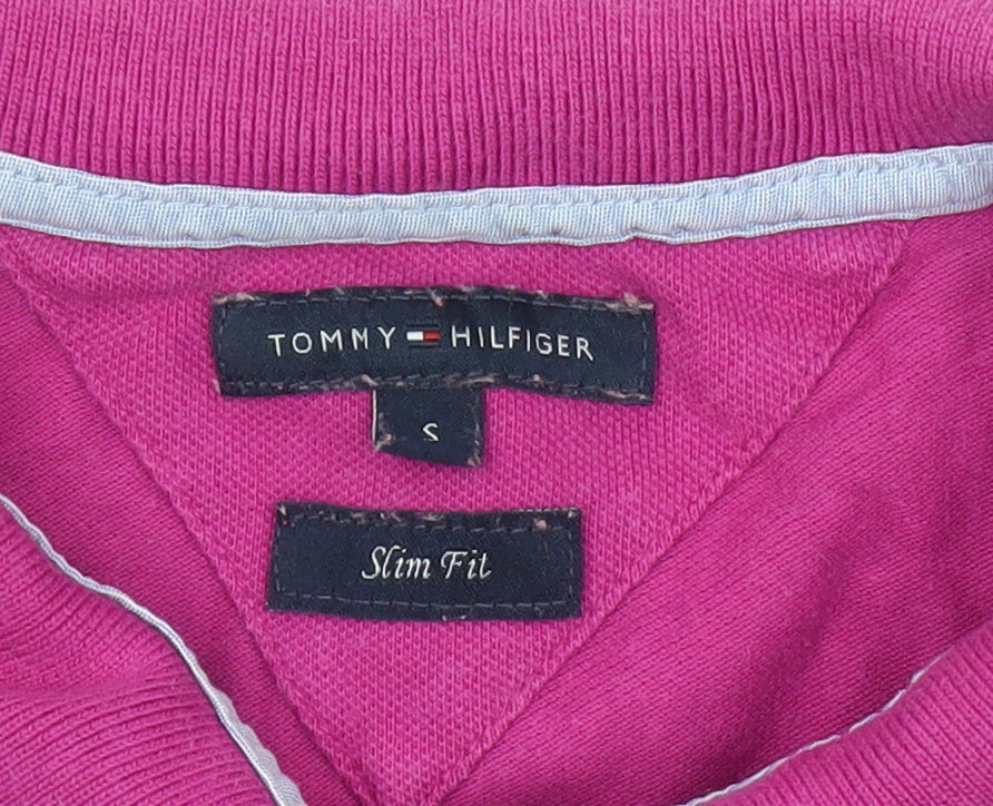 Womens UK Size S Tommy Hilfiger Pink Basic Polo