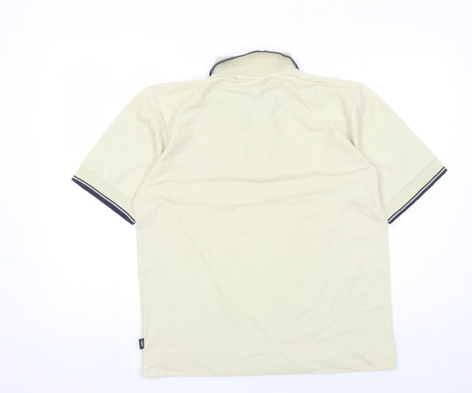 Umbro Men's Beige Polo Shirt M Casual Short Sleeve