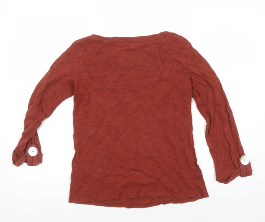 Womens UK Size 8 Dorothy Perkins Red Basic T-Shirt
