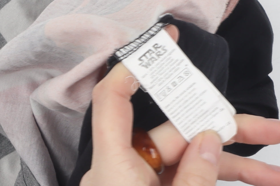 Star Wars Men's Black Grey L Graphic T-Shirt