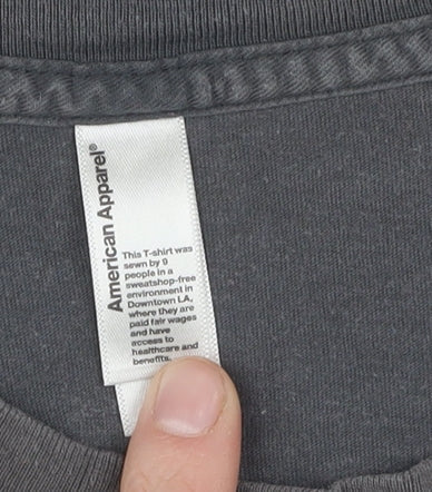 Mens UK Size M American Apparel Grey T-Shirt