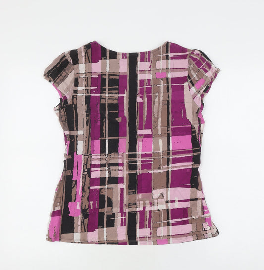 Next Women's Multicoloured Petite V-Neck Dress