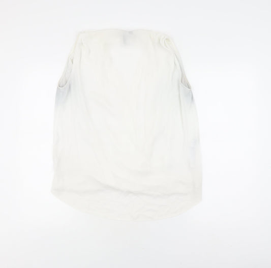 Mango Women's White Wrap Blouse, Size 12