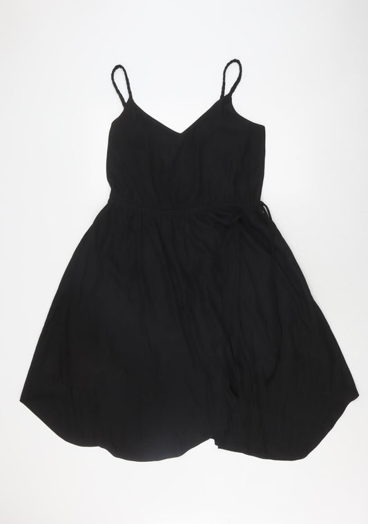 Gap Women's Black Trapeze Dress Size 10