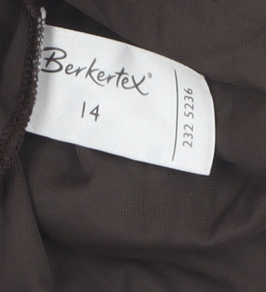 Womens UK Size 14 Berkertex Brown Camisole Blouse