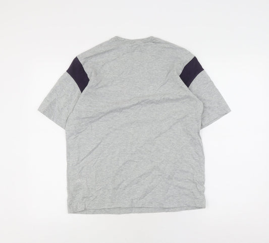 Marks and Spencer Grey Men's Cotton T-Shirt, S, Short Sleeve