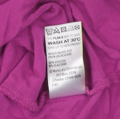 Womens UK Size 18 Marks and Spencer Pink T-Shirt