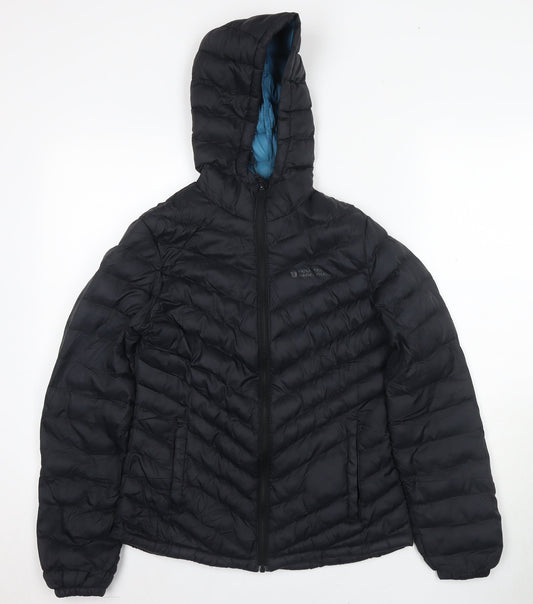 Womens UK Size 6 Mountain Warehouse Black Puffer Jacket