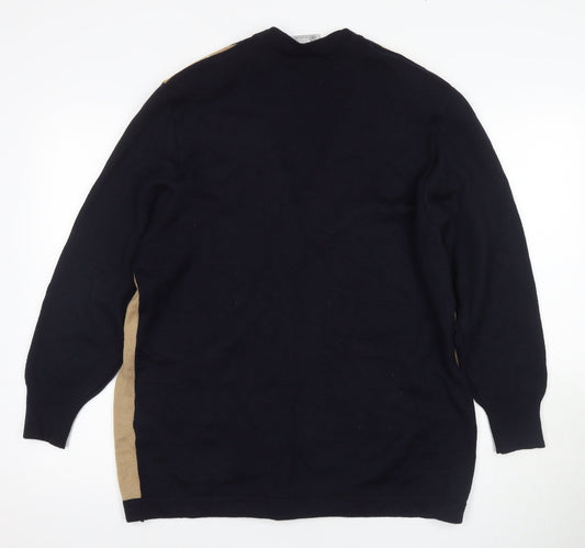 Basler Womens Multicoloured Wool Argyle Cardigan Size 16