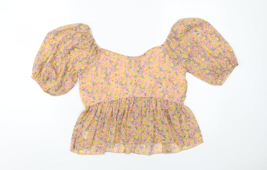 Womens UK Size 12 New Look Multicoloured Tunic Blouse