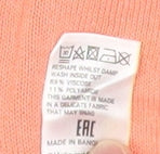 Womens UK Size 10 Marks and Spencer Orange Basic T-Shirt