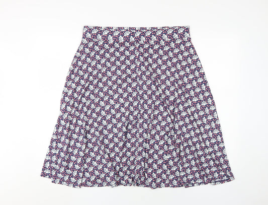 Marks and Spencer Women's Purple A-Line Skirt, Size 16