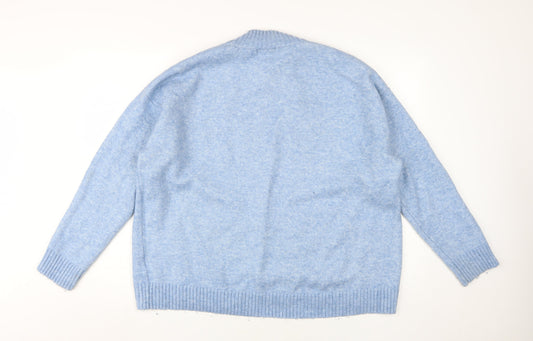 Womens UK Size M H&M Blue Pullover Jumper