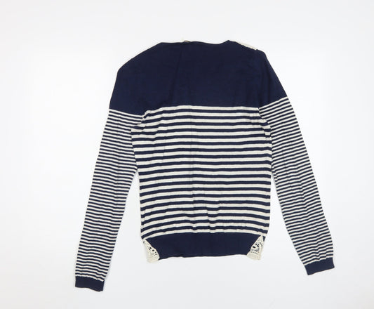 Womens UK Size S Ken Blue Pullover Jumper