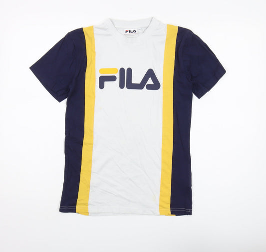 Unisex Adults UK Size 2XS FILA Multicoloured Basic T-Shirt