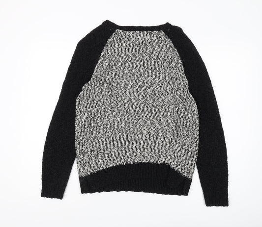 Laura Ashley Women's Black Knit Jumper Size 14