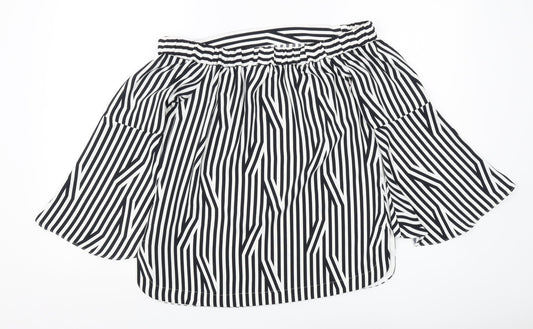 Karen Millen Women's Striped Off-Shoulder Blouse, Size 10