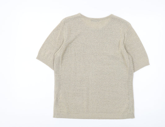 Windsmoor Women Beige Pullover Jumper Medium