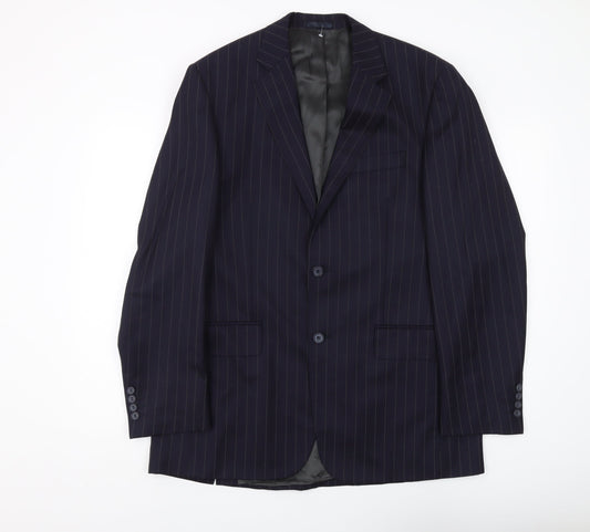 Mens UK Size 40 Austin Reed Regular Blue Suit Jacket