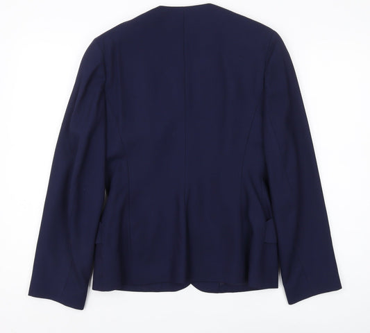 Womens UK Size 10 Laura Ashley Regular Blue Blazer