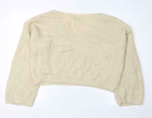 Womens UK Size 16 Firetrap Ivory Jumper Jumper