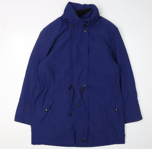 Womens UK Size S Cloud Nine Blue Parka Coat