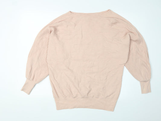 Womens UK Size M Phase Eight Beige Pullover Jumper