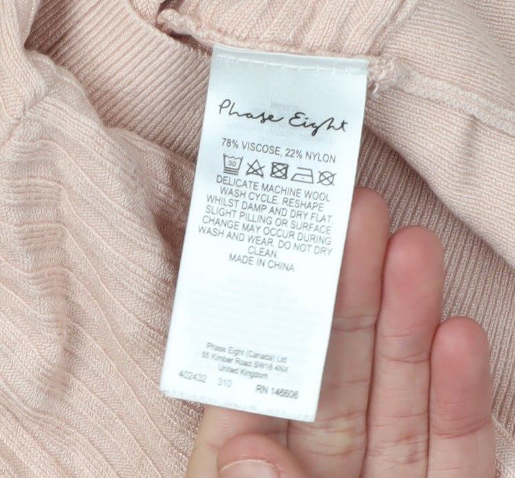Womens UK Size M Phase Eight Beige Pullover Jumper