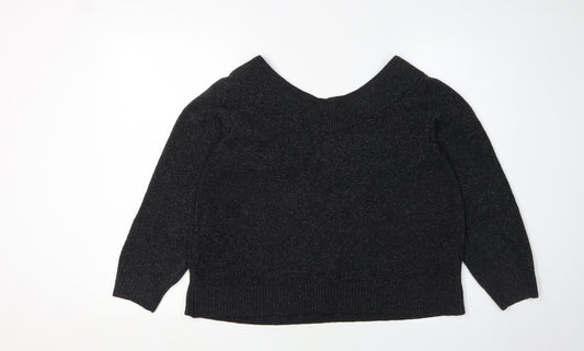 Womens UK Size XL H&M Black Pullover Jumper