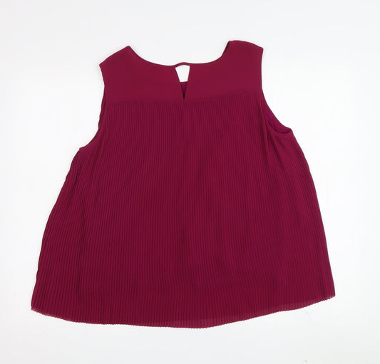 Womens UK Size 14 Massimo Dutti Purple Blouse