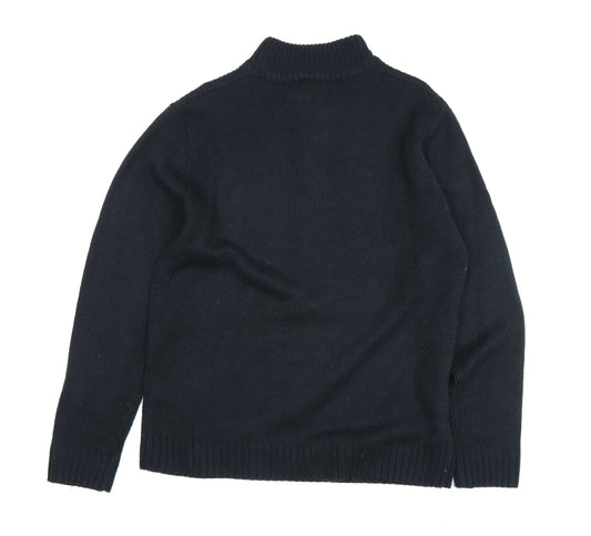 Pierre Cardin Men's Black Full Zip Jumper XL