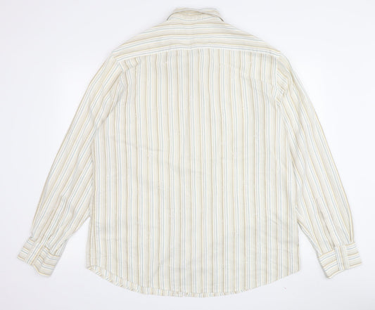 Rocha John Rocha Men's XL Striped Long Sleeve Shirt