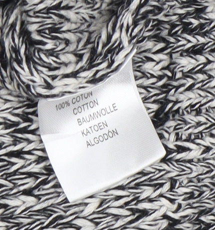 Banana Republic Women's Grey Cable-Knit Jumper XS