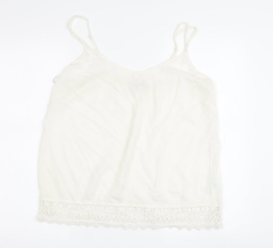 Womens UK Size 10 FatFace Ivory Camisole Tank