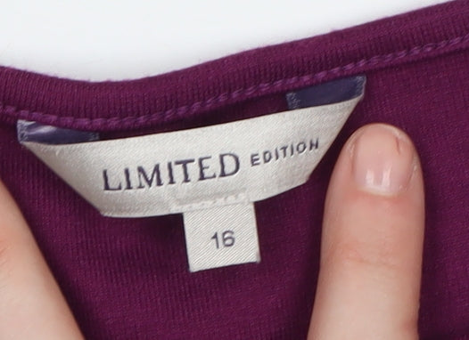 Marks and Spencer Women's Purple A-Line Dress Size 16
