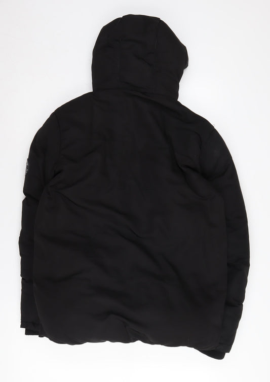Mens UK Size XS SoulCal & Co Black Puffer Jacket